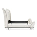AICO Furniture Tuxedo King Upholstered Bed in Piano Keyboard - Bargain Furniture (Detroit, MI)