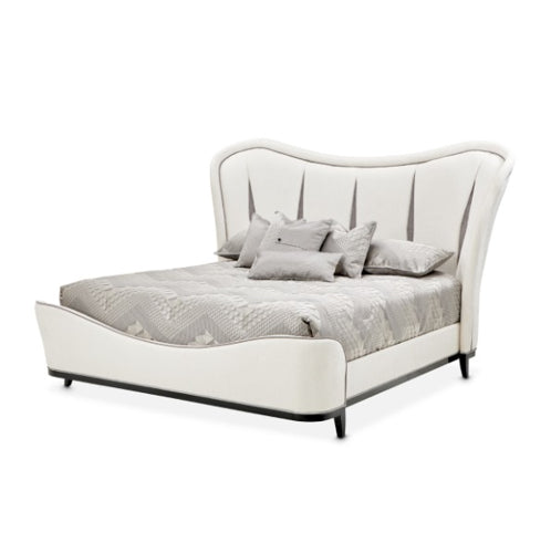 AICO Furniture Tuxedo King Upholstered Bed in Piano Keyboard image