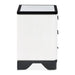 AICO Furniture Tuxedo Nightstand in Piano Keyboard - Bargain Furniture (Detroit, MI)