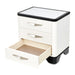 AICO Furniture Tuxedo Nightstand in Piano Keyboard - Bargain Furniture (Detroit, MI)