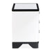 AICO Furniture Tuxedo Large Nightstand in Piano Keyboard - Bargain Furniture (Detroit, MI)