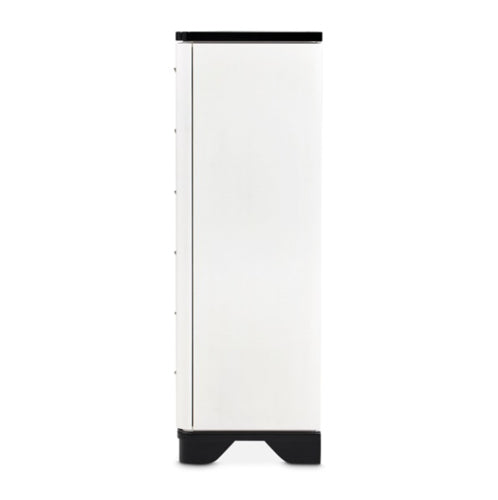 AICO Furniture Tuxedo 6 Drawer Chest in Piano Keyboard - Bargain Furniture (Detroit, MI)