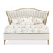 AICO Furniture St.Charles California King Upholstered Bed in Dove Gray - Bargain Furniture (Detroit, MI)
