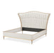 AICO Furniture St.Charles Queen Upholstered Bed in Dove Gray - Bargain Furniture (Detroit, MI)