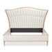 AICO Furniture St.Charles California King Upholstered Bed in Dove Gray - Bargain Furniture (Detroit, MI)