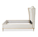 AICO Furniture St.Charles California King Upholstered Bed in Dove Gray - Bargain Furniture (Detroit, MI)