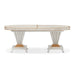 AICO Furniture St. Charles Double Pedestal Dining Table in Dove Gray - Bargain Furniture (Detroit, MI)