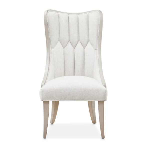 AICO Furniture St. Charles Dining Side Chair (Set of 2) in Dove Gray - Bargain Furniture (Detroit, MI)