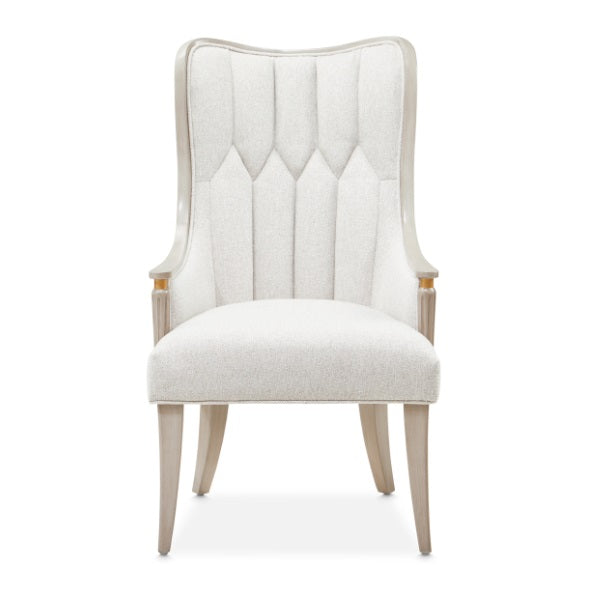 AICO Furniture St. Charles Arm Chair (Set of 2) in Dove Gray - Bargain Furniture (Detroit, MI)