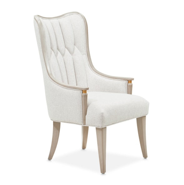 AICO Furniture St. Charles Arm Chair (Set of 2) in Dove Gray - Bargain Furniture (Detroit, MI)