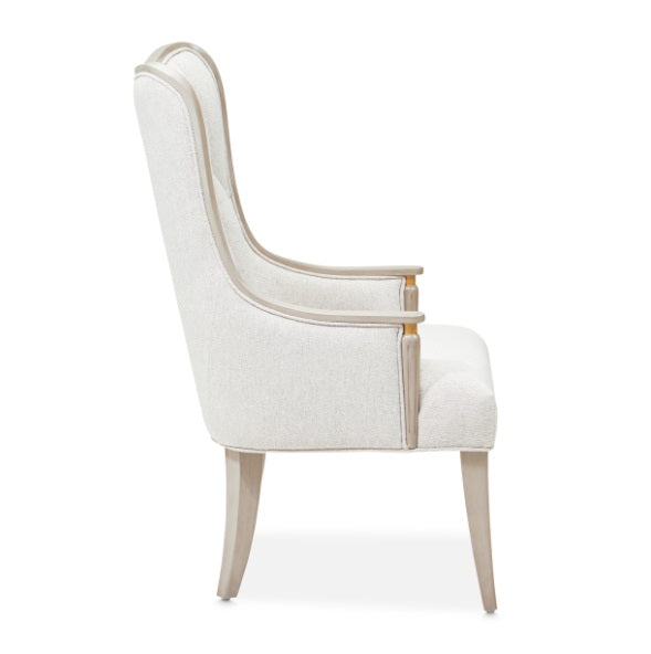AICO Furniture St. Charles Arm Chair (Set of 2) in Dove Gray - Bargain Furniture (Detroit, MI)