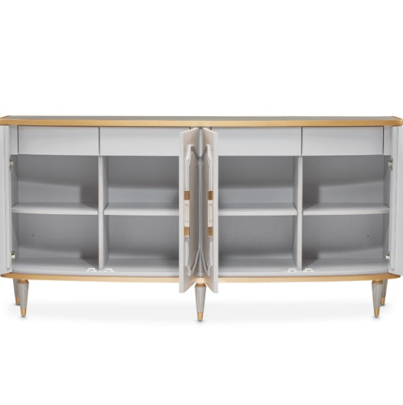 AICO Furniture St. Charles Sideboard in Dove Gray - Bargain Furniture (Detroit, MI)
