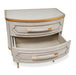 AICO Furniture St.Charles 2 Drawer Nightstand in Dove Gray - Bargain Furniture (Detroit, MI)