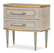 AICO Furniture St.Charles 2 Drawer Nightstand in Dove Gray - Bargain Furniture (Detroit, MI)