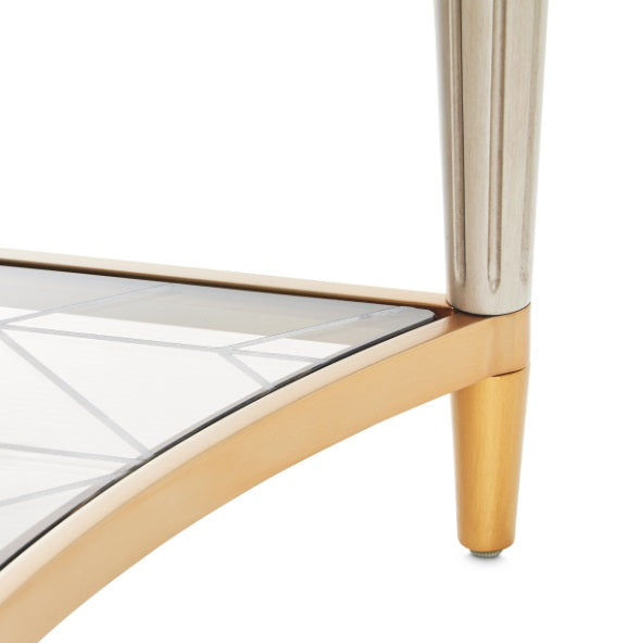AICO Furniture St.Charles Rectangular Cocktail Table in Dove Gray - Bargain Furniture (Detroit, MI)