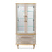AICO Furniture St. Charles Display Cabinet in Dove Gray - Bargain Furniture (Detroit, MI)