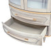 AICO Furniture St. Charles Display Cabinet in Dove Gray - Bargain Furniture (Detroit, MI)