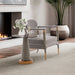 AICO Furniture St.Charles Chairside Table in Dove Gray - Bargain Furniture (Detroit, MI)