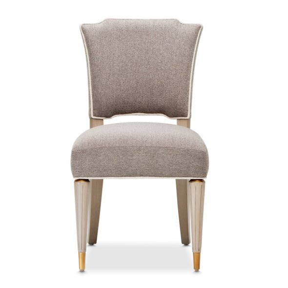 AICO Furniture St.Charles Vanity Chair in Dove Gray - Bargain Furniture (Detroit, MI)