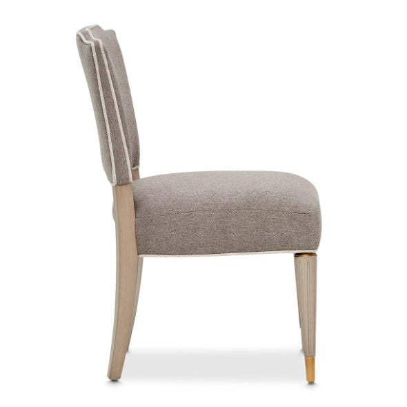 AICO Furniture St.Charles Vanity Chair in Dove Gray - Bargain Furniture (Detroit, MI)