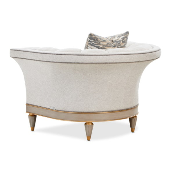 AICO Furniture St.Charles Matching Chair in Dove Gray - Bargain Furniture (Detroit, MI)