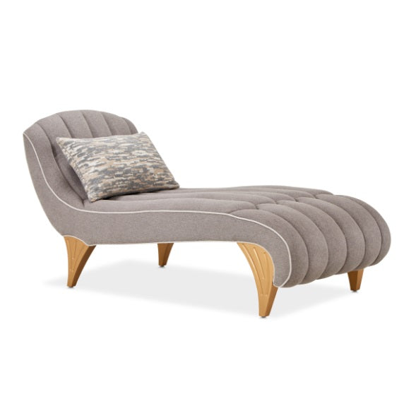AICO Furniture St.Charles Chaise in Dove Gray - Bargain Furniture (Detroit, MI)