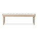 AICO Furniture St.Charles Accent Bench in Dove Gray - Bargain Furniture (Detroit, MI)