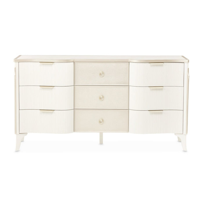 AICO Furniture La Marisia Dresser in Creamy Pearl - Bargain Furniture (Detroit, MI)