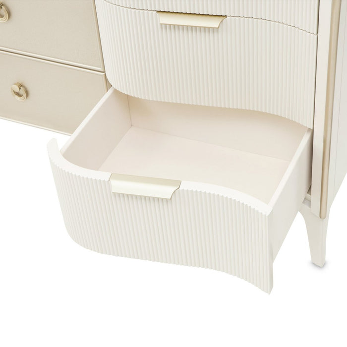 AICO Furniture La Marisia Dresser in Creamy Pearl - Bargain Furniture (Detroit, MI)