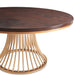 AICO Furniture Camellia Field Round Dining Table in Warm Pecan - Bargain Furniture (Detroit, MI)