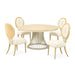 AICO Furniture Camellia Field Round Dining Table in Caramel - Bargain Furniture (Detroit, MI)