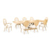 AICO Furniture Camellia Field Rectangular Pedestal Dining Table in Caramel - Bargain Furniture (Detroit, MI)