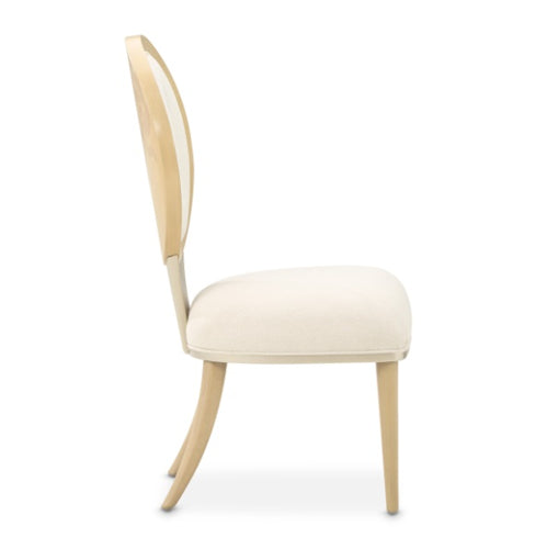 AICO Furniture Camellia Field Side Chair (Set of 2) in Caramel - Bargain Furniture (Detroit, MI)