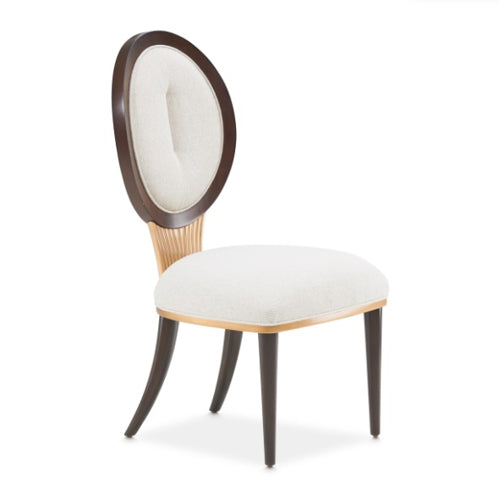 AICO Furniture Camellia Field Side Chair (Set of 2) in Warm Pecan - Bargain Furniture (Detroit, MI)