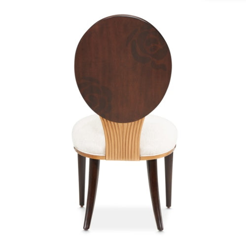 AICO Furniture Camellia Field Side Chair (Set of 2) in Warm Pecan - Bargain Furniture (Detroit, MI)
