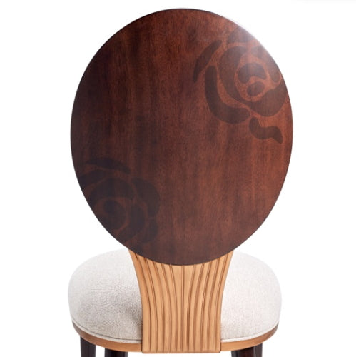 AICO Furniture Camellia Field Side Chair (Set of 2) in Warm Pecan - Bargain Furniture (Detroit, MI)
