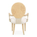AICO Furniture Camellia Field Arm Chair (Set of 2) in Caramel - Bargain Furniture (Detroit, MI)