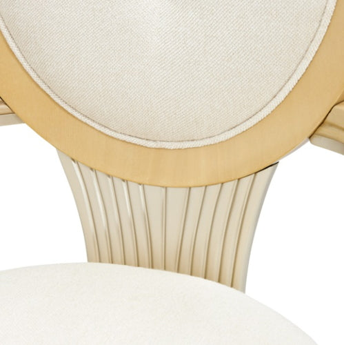 AICO Furniture Camellia Field Arm Chair (Set of 2) in Caramel - Bargain Furniture (Detroit, MI)