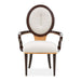 AICO Furniture Camellia Field Arm Chair (Set of 2) in Warm Pecan - Bargain Furniture (Detroit, MI)