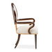 AICO Furniture Camellia Field Arm Chair (Set of 2) in Warm Pecan - Bargain Furniture (Detroit, MI)