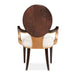 AICO Furniture Camellia Field Arm Chair (Set of 2) in Warm Pecan - Bargain Furniture (Detroit, MI)
