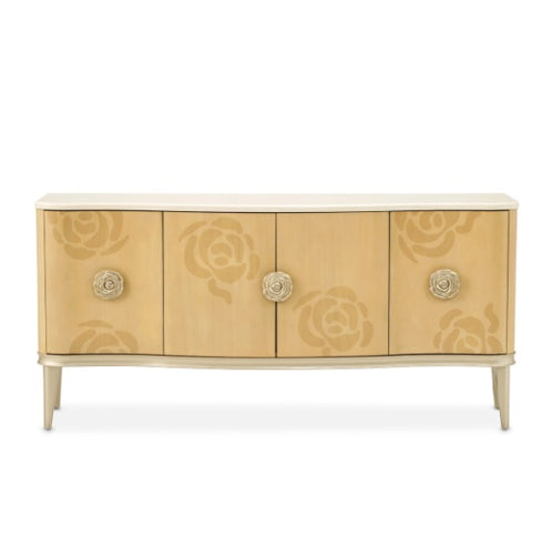 AICO Furniture Camellia Field Sideboard in Caramel - Bargain Furniture (Detroit, MI)