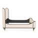 AICO Furniture Camellia Field Queen Upholstered Panel Bed in Warm Pecan - Bargain Furniture (Detroit, MI)