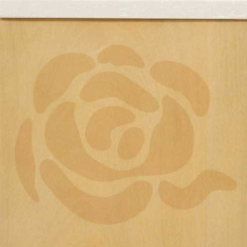 AICO Furniture Camellia Field Nightstand in Caramel - Bargain Furniture (Detroit, MI)