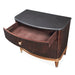 AICO Furniture Camellia Field Nightstand in Warm Pecan - Bargain Furniture (Detroit, MI)