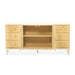 AICO Furniture Camellia Field Dresser in Caramel - Bargain Furniture (Detroit, MI)