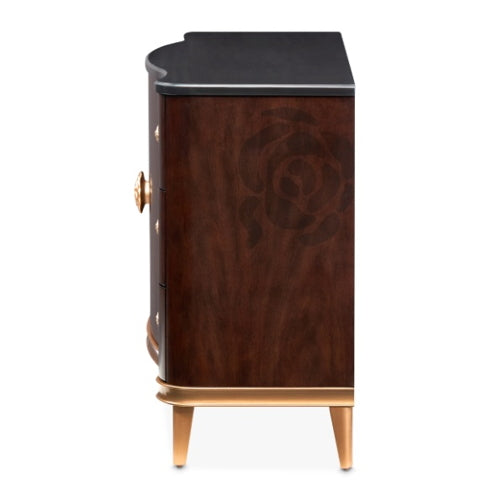 AICO Furniture Camellia Field Dresser in Warm Pecan - Bargain Furniture (Detroit, MI)