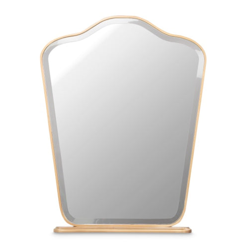 AICO Furniture Camellia Field Vanity Mirror in Warm Pecan - Bargain Furniture (Detroit, MI)