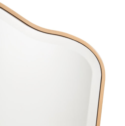 AICO Furniture Camellia Field Vanity Mirror in Warm Pecan - Bargain Furniture (Detroit, MI)