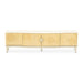 AICO Furniture Camellia Field Media Cabinet in Caramel - Bargain Furniture (Detroit, MI)